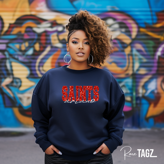 CUSTOM TEAM GLITTERED Sweatshirt