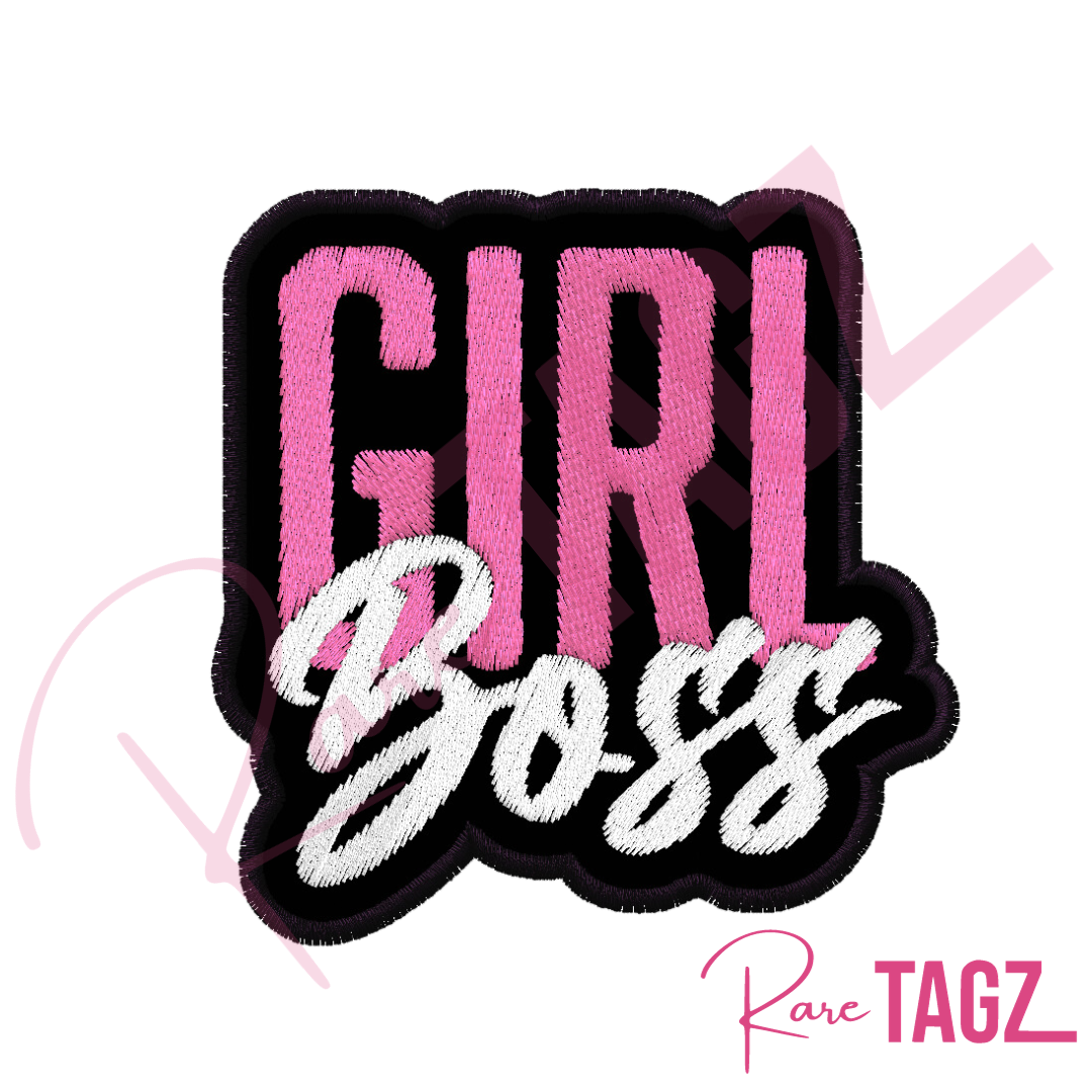 Girl Boss II Embroidered Iron-on Patch