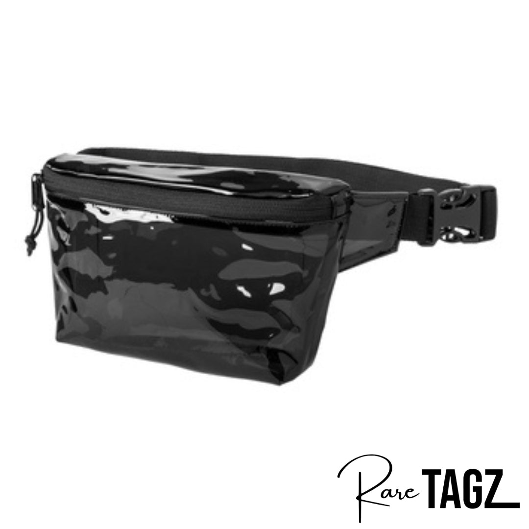 Semi-Transparent black smoke fanny pack with adjustable strap ideal. suitable for stadium and events. Clear Bags, Stadium Approved, Clear Tote Bags, Football Games, Concert Venues