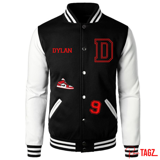 Custom Embroidered Fleece Letterman Jacket