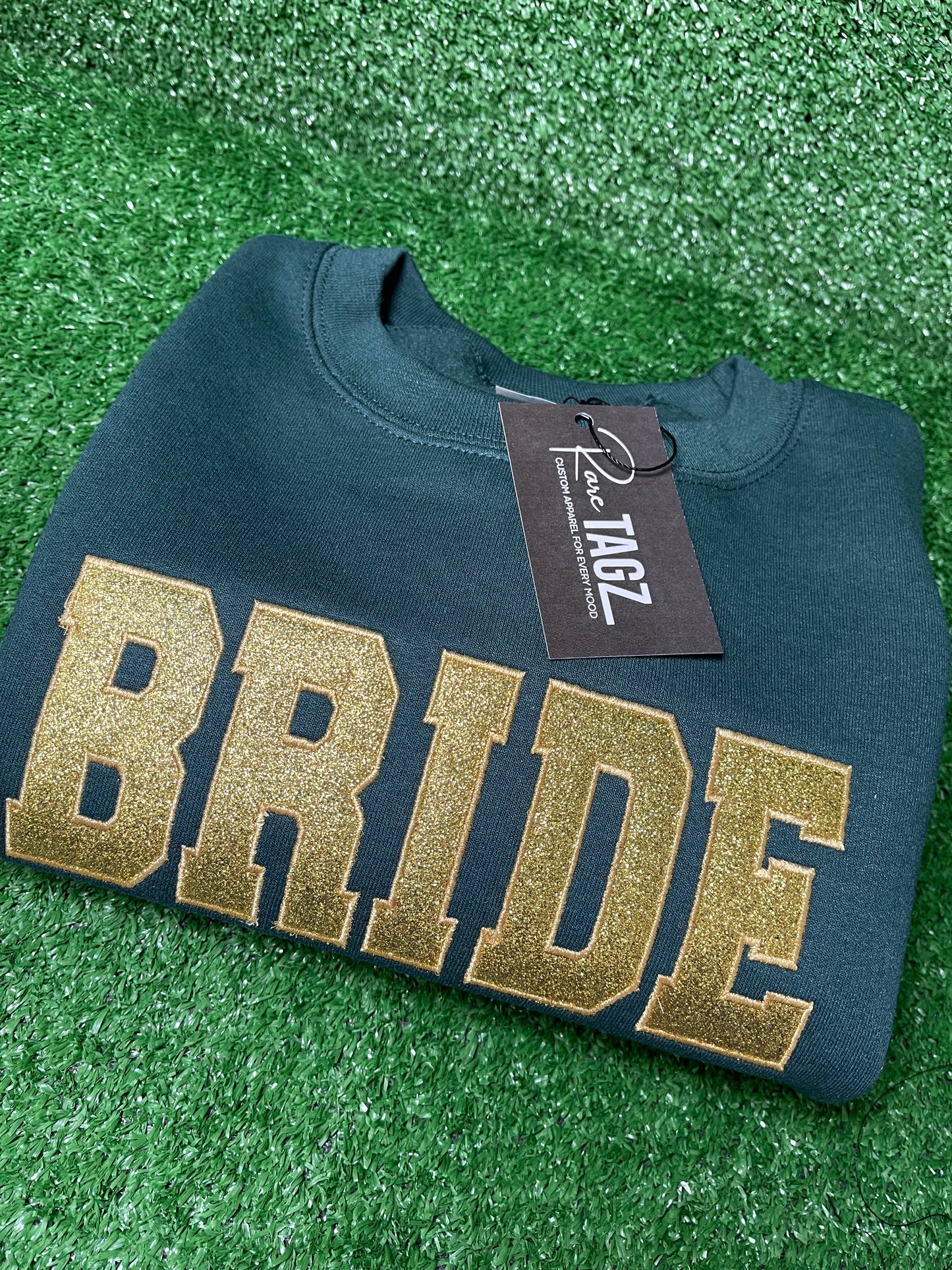 Bride Embroidered Glittered Sweatshirt