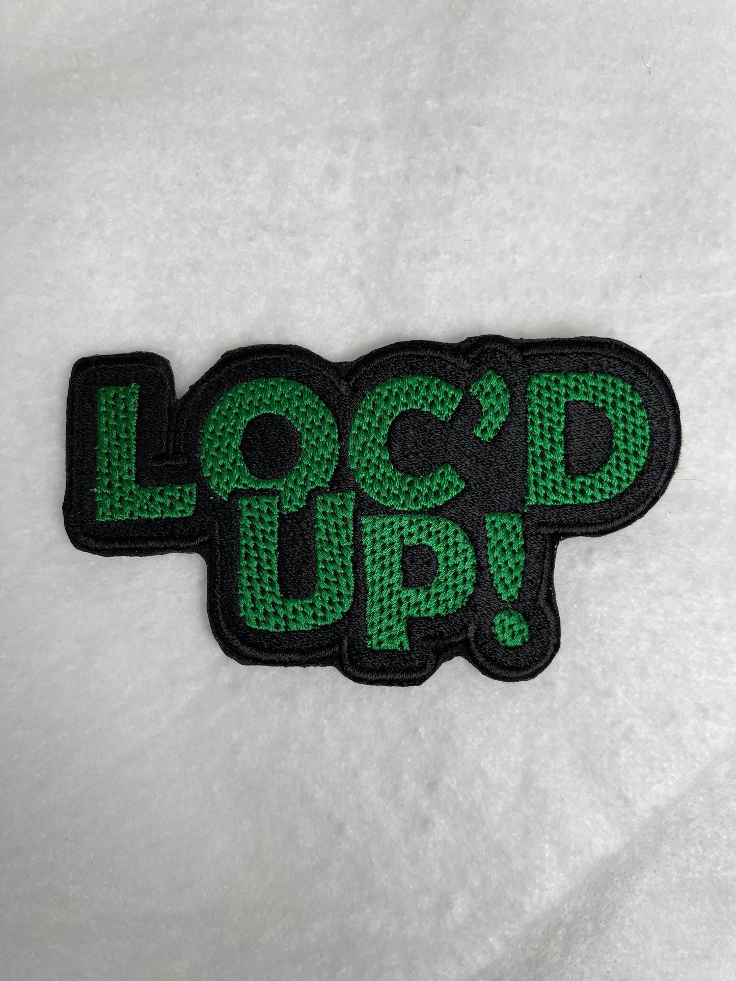 Loc'd Up Embroidered Iron-on Patch