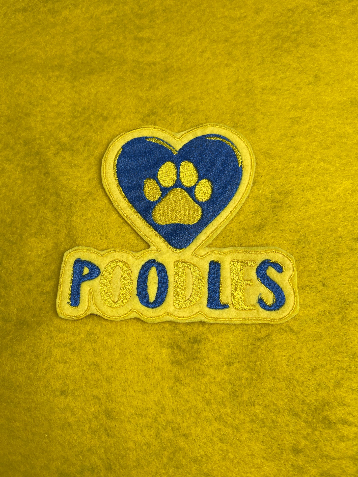 Poodles Embroidered Iron-on Patch