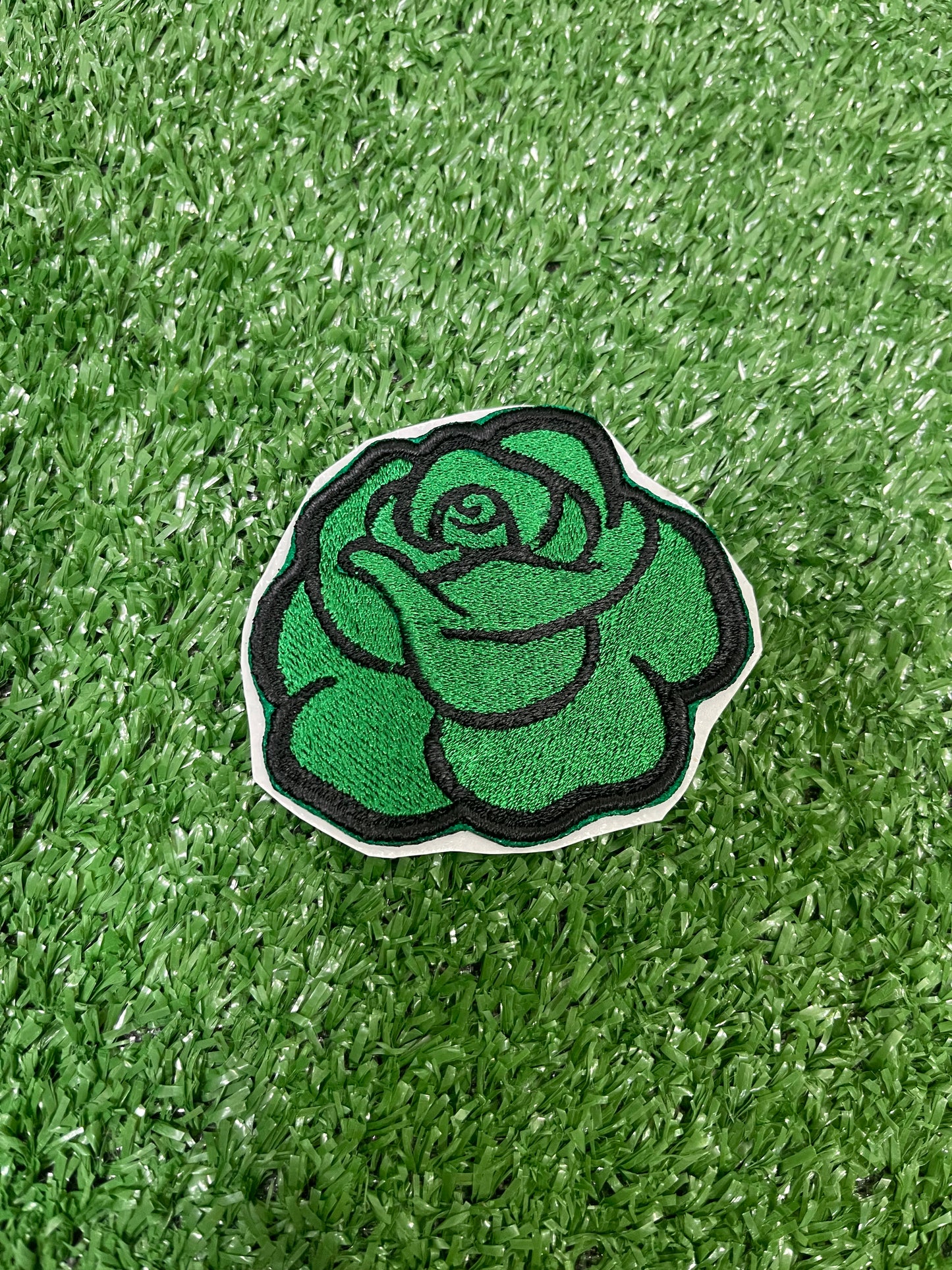 Rose Embroidered Iron-on Patch