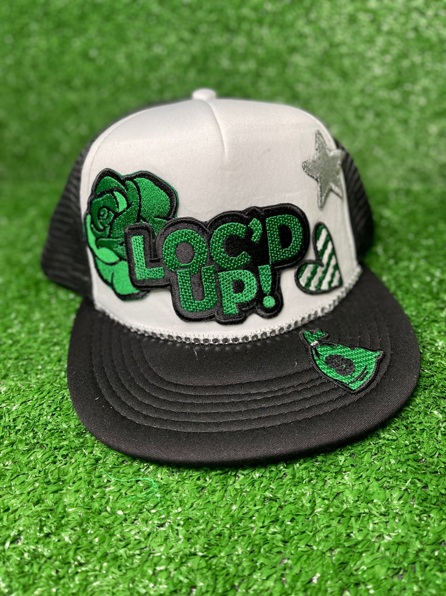 Loc'd Up Embroidered Iron-on Patch