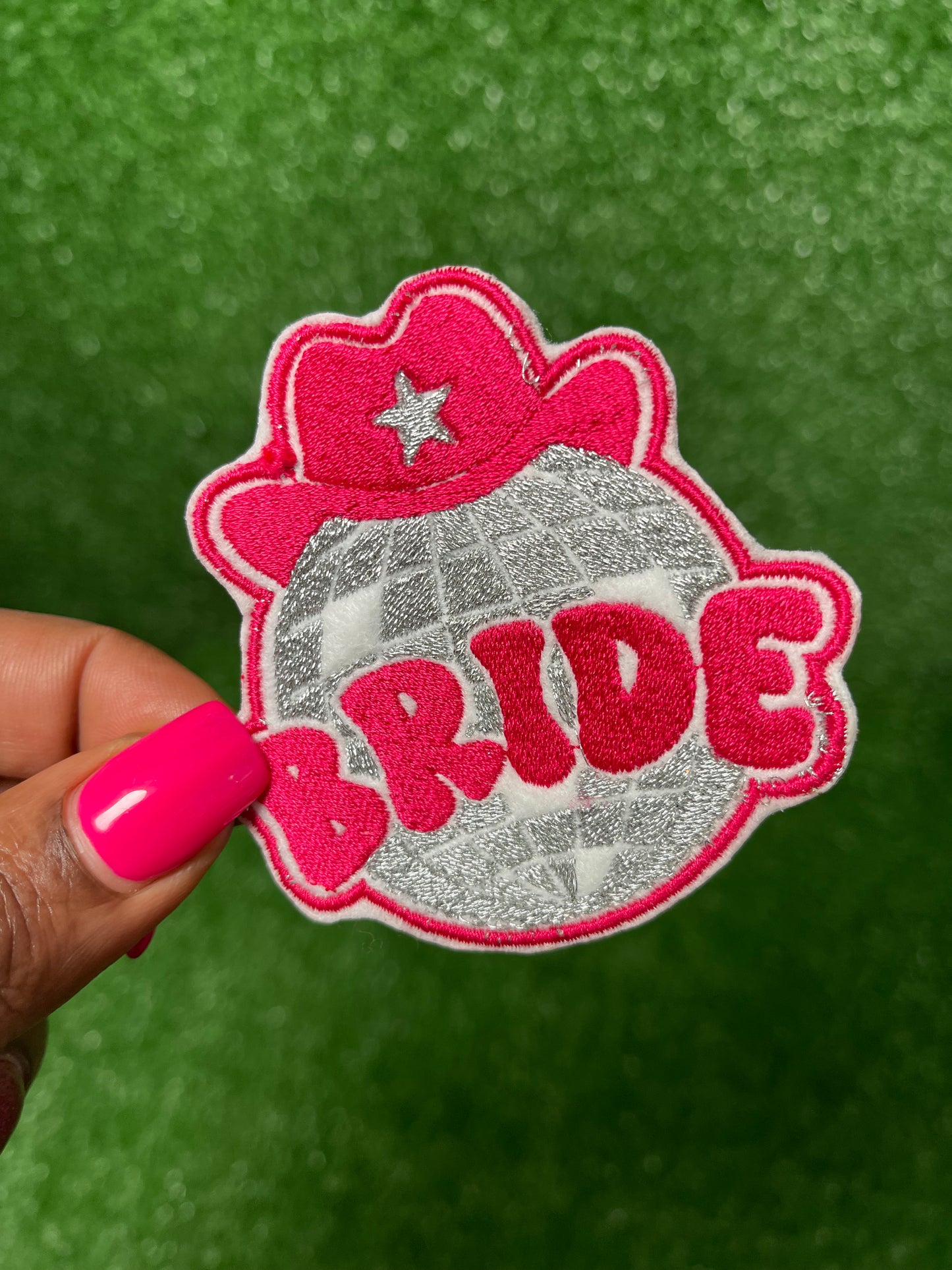 Cow Girl Bride Iron-on Patch