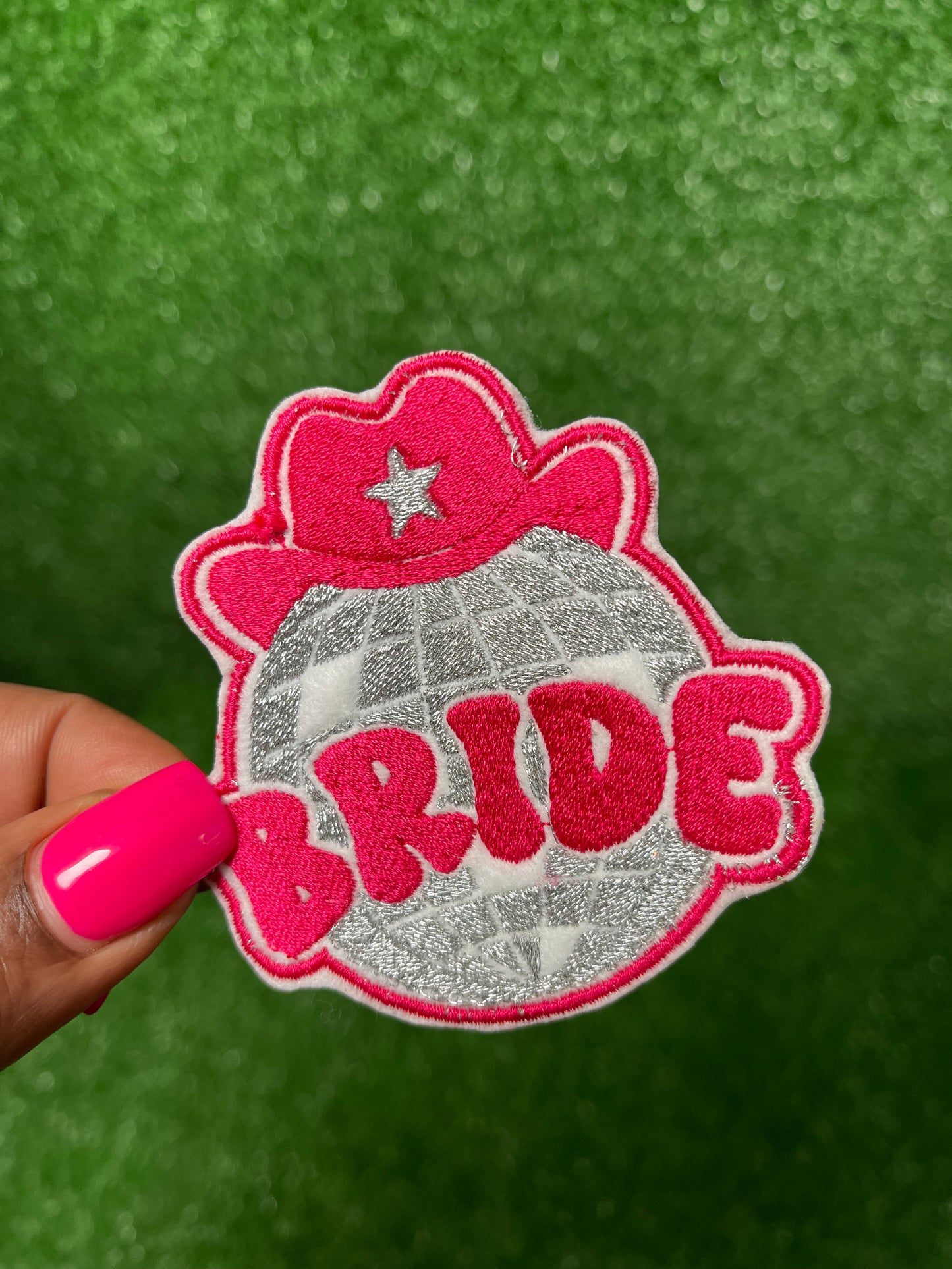 Cow Girl Bride Iron-on Patch