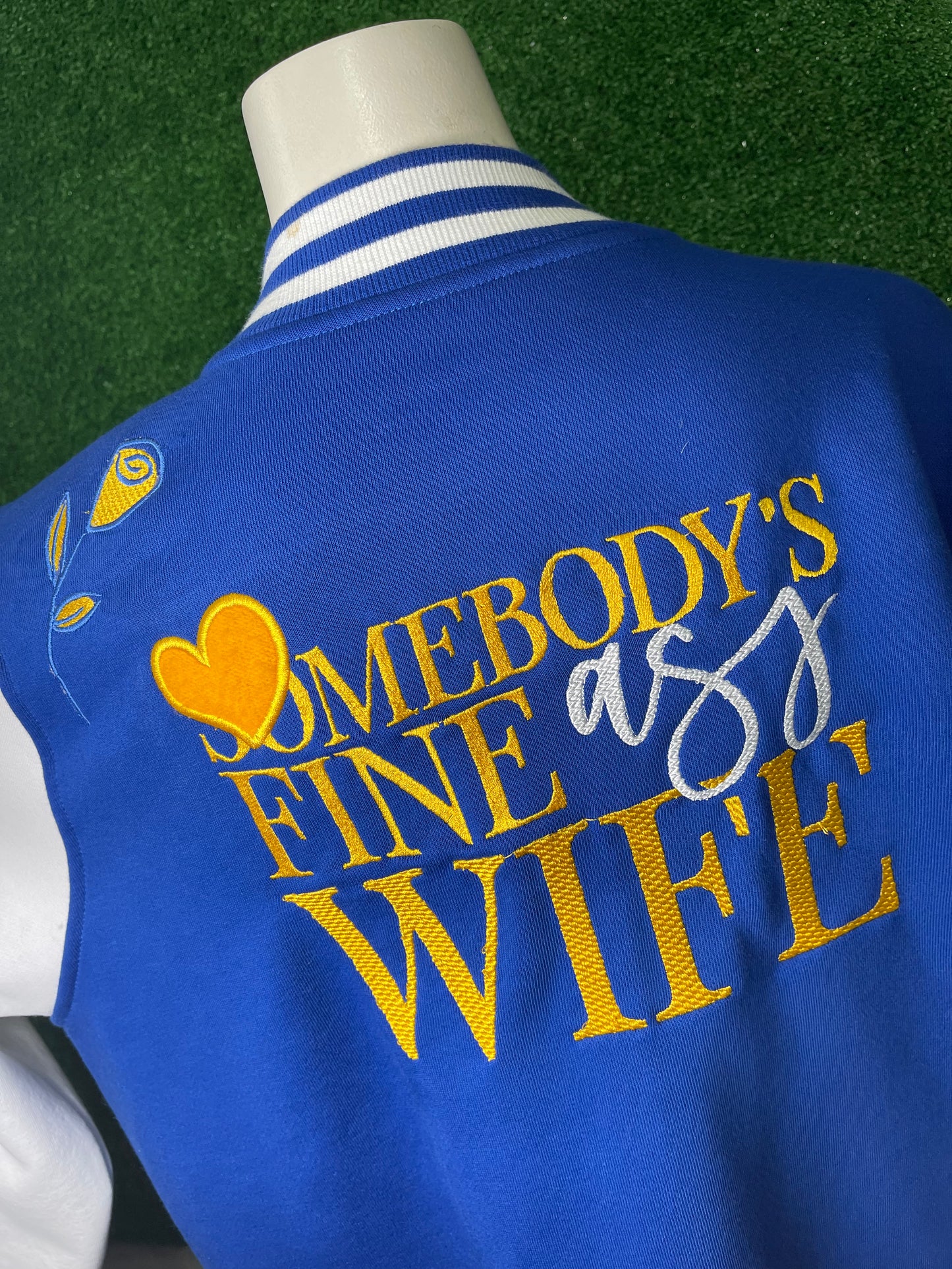 Custom Embroidered Fleece Letterman Jacket