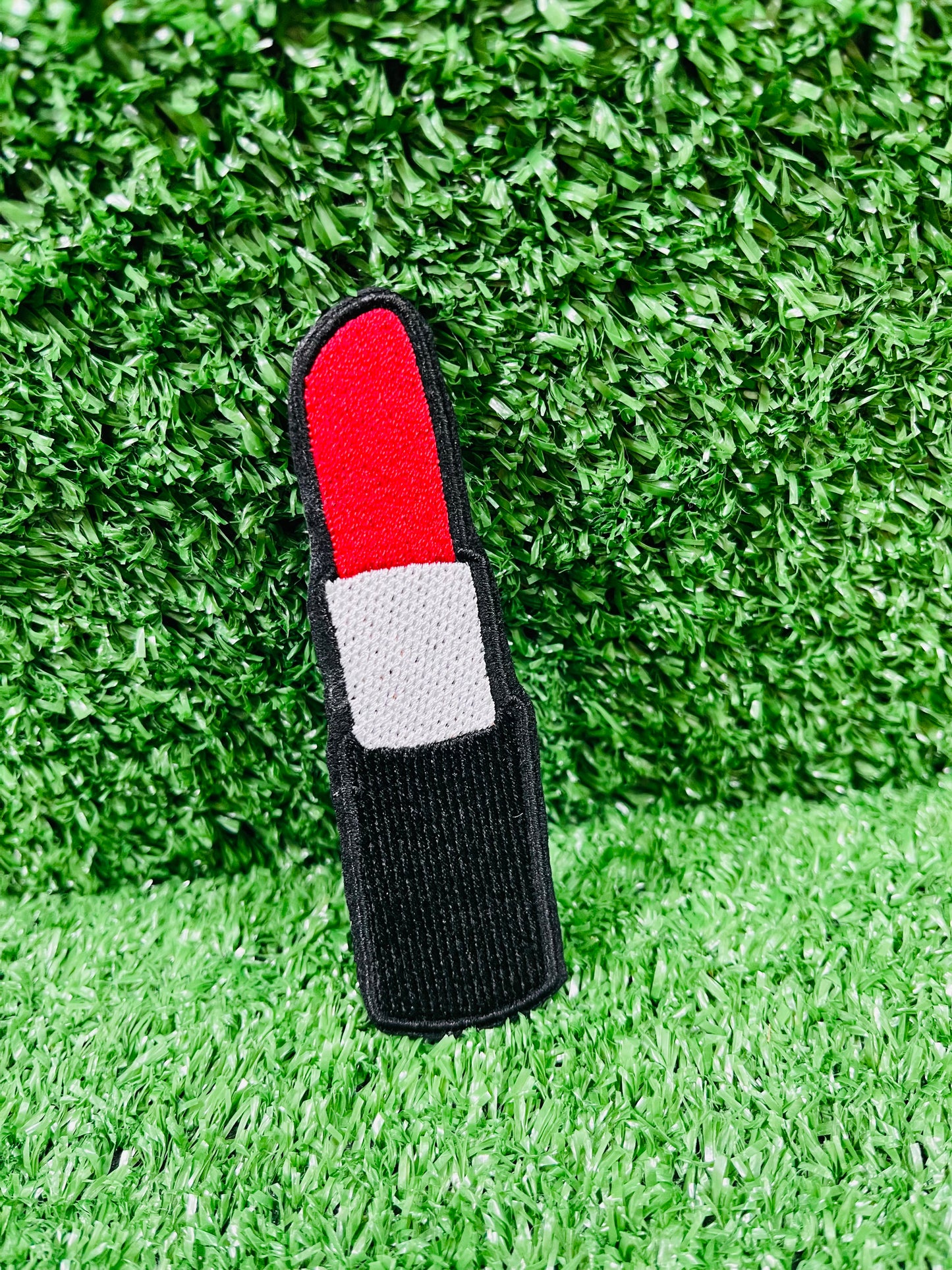 Lipstick Embroidered Iron-on Patch