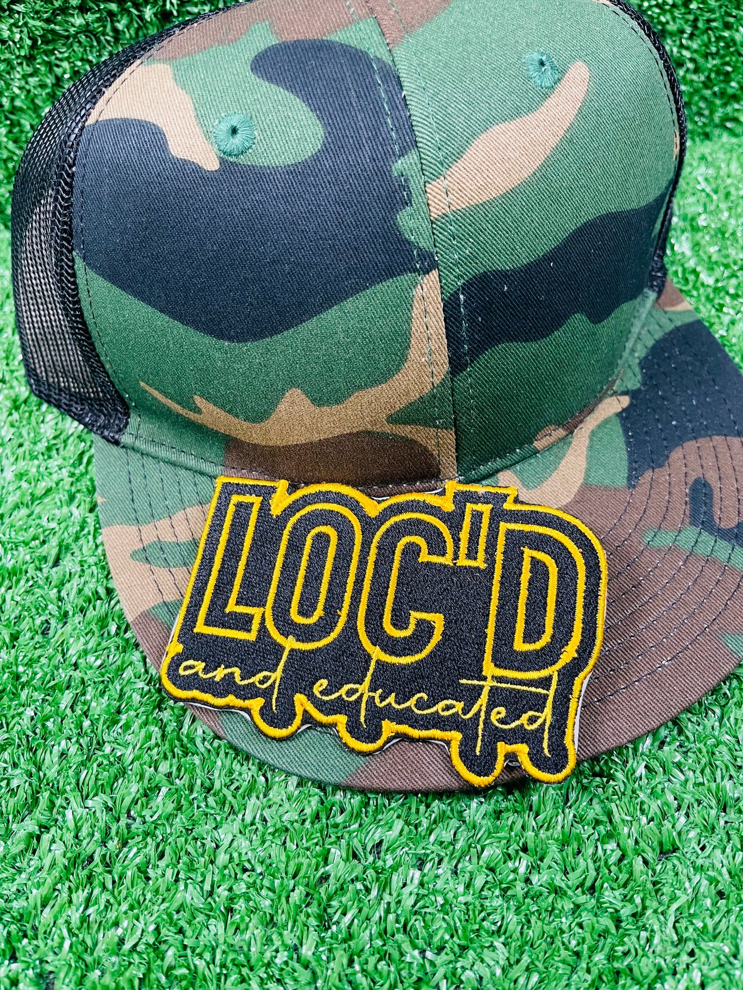 Loc'd and Educated Embroidered Iron-On Patch
