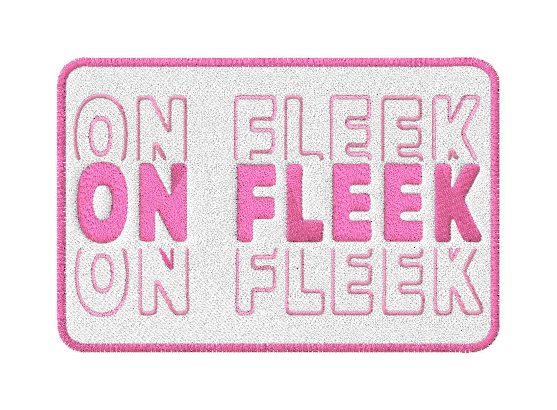 On Fleek Embroidered Iron-on Patch