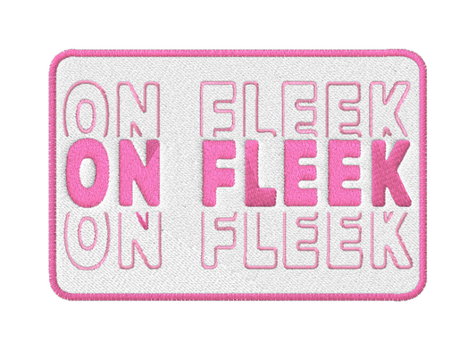 On Fleek Embroidered Iron-on Patch