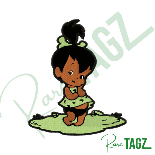 Pebbles Embroidered Iron-on Patch