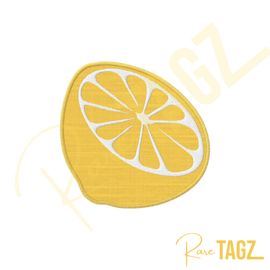 Lemon Embroidered Iron-on Patch