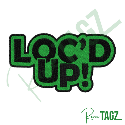 Loc'd Up Embroidered Iron-on Patch