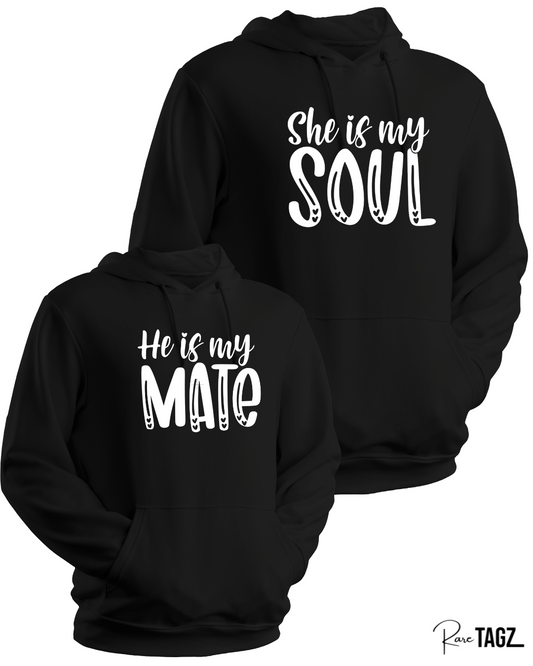 Soul Mate Couple Hoodies