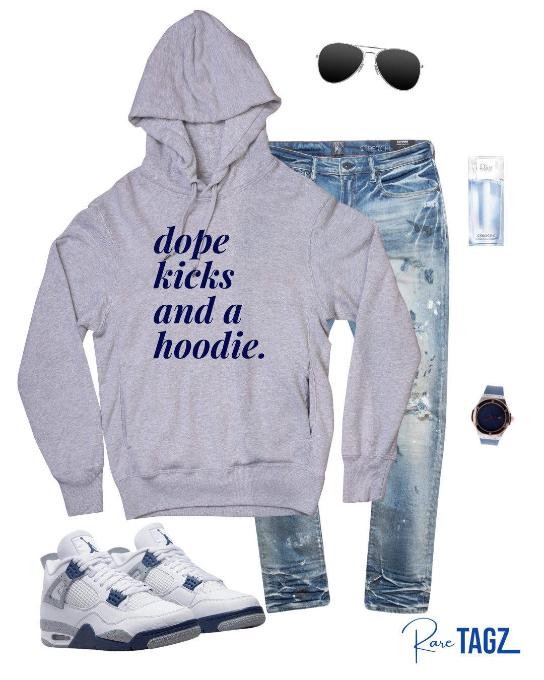 Dope Kicks and a Hoodie