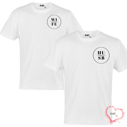 Hubs & Wife Couple Tees