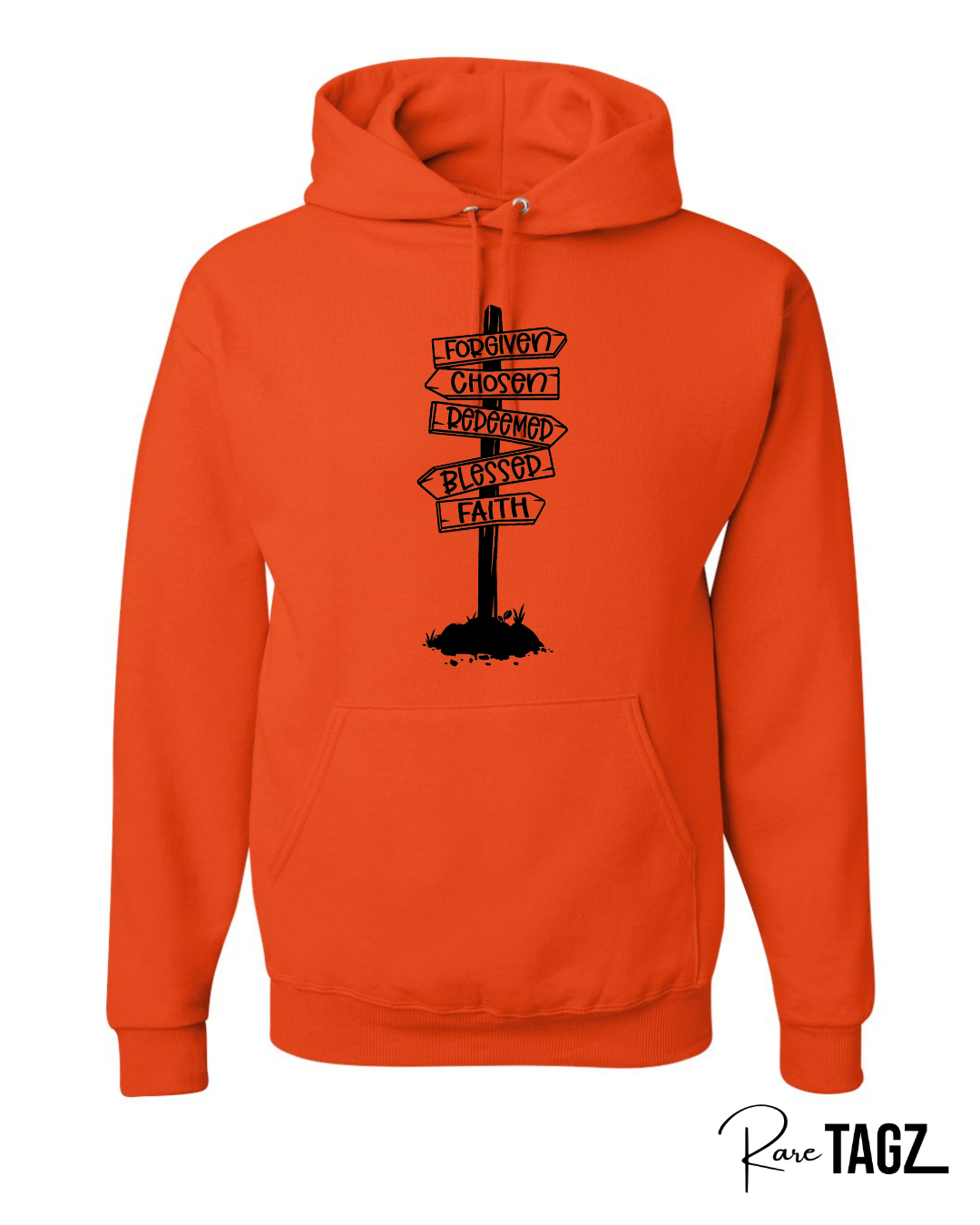 Forgiven, Chosen, Redeemed, Blessed, Faith Hoodie