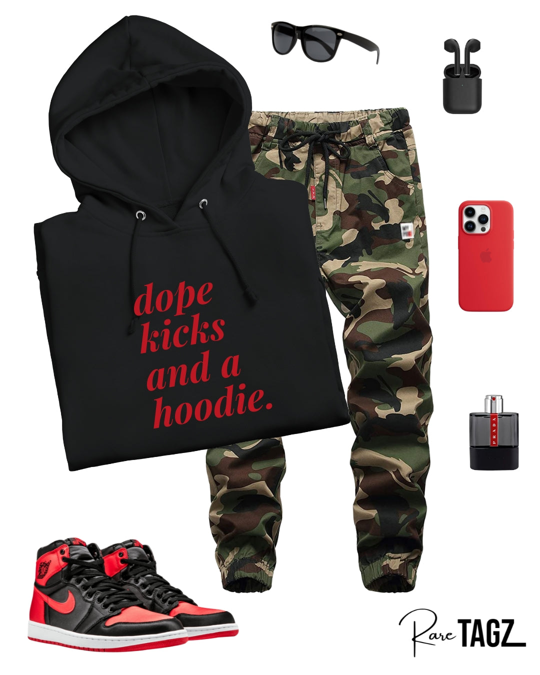 Dope Kicks and a Hoodie