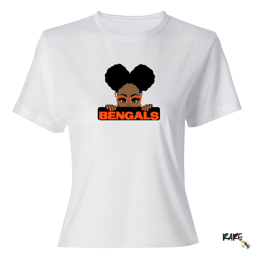 Afro Puff Bengals Tee