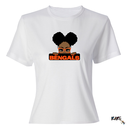 Afro Puff Bengals Tee