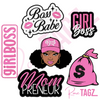 Girl Boss Embroidered Iron-on Patch Bundle Set