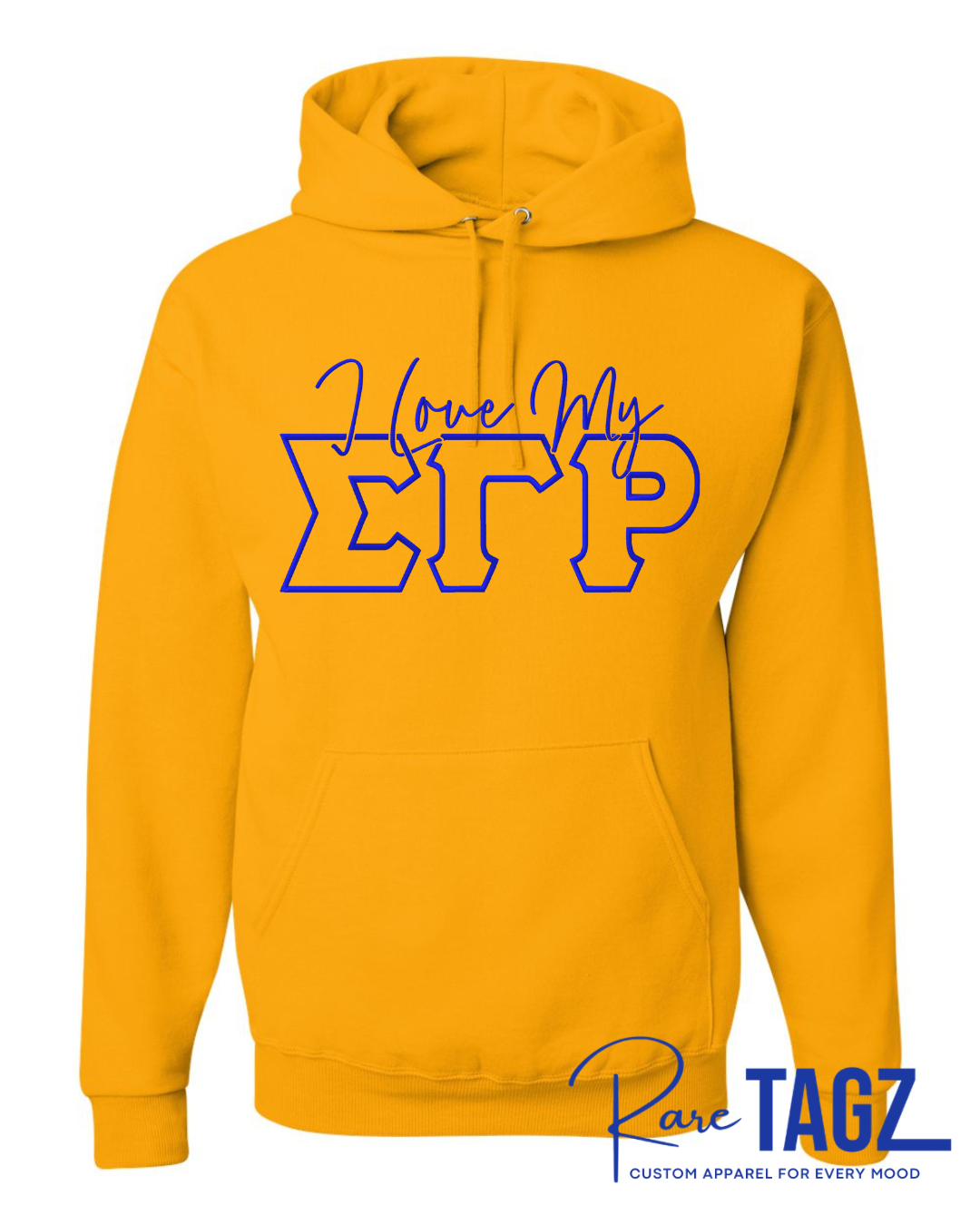 I Love My Sigma Gamma Rho Embroidered Hoodie