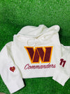 Custom Sports Team Glittered Crop Hoodie