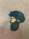 Bearded Man Patch with a black beard