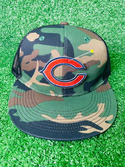 High-quality iron-on patch featuring the iconic Chicago Bears logo, perfect for fans to add a touch of team spirit to jackets, bags, hats, and other clothing items.