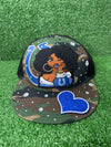 Custom Colts Diva Trucker hat with a sleek design, featuring embroidered patches and sparkling jewels.