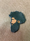 Bearded Man Embroidered Iron-on Patch