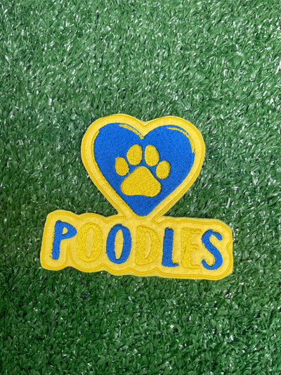 Poodles Embroidered Iron-on Patch