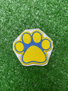 Poodle Paw Print Embroidered Iron-on Patch