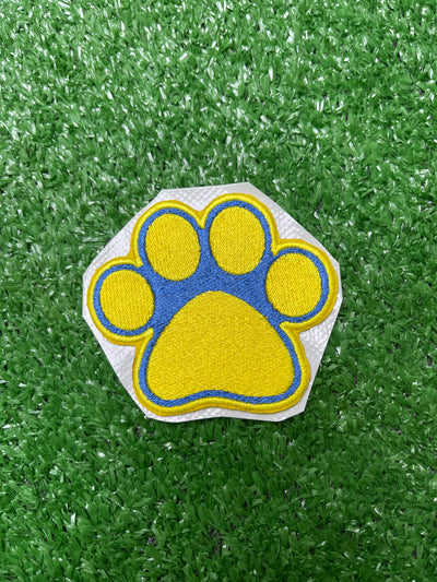 Poodle Paw Print Embroidered Iron-on Patch