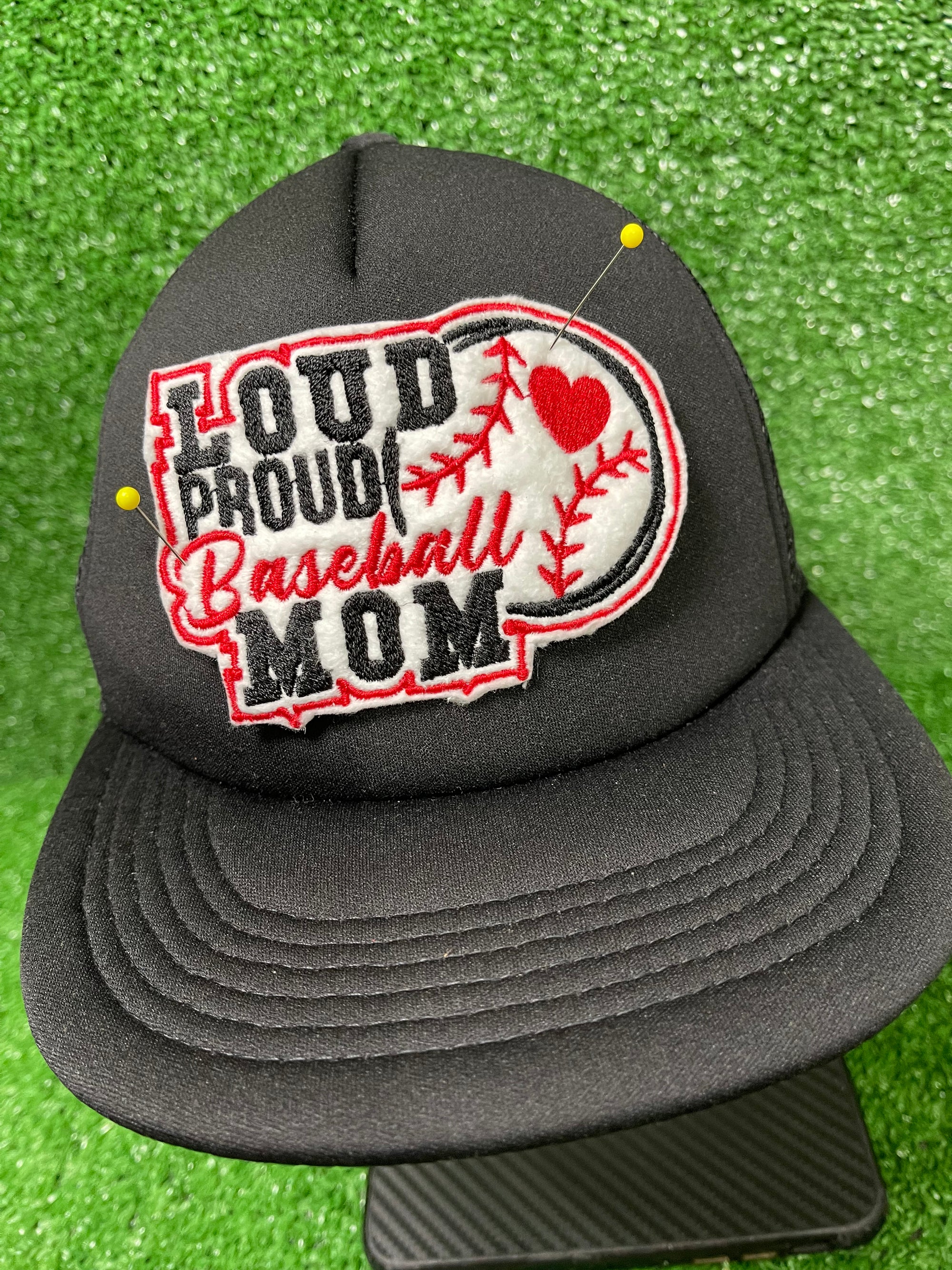 Loud Proud Baseball Mom Iron-on Patch
