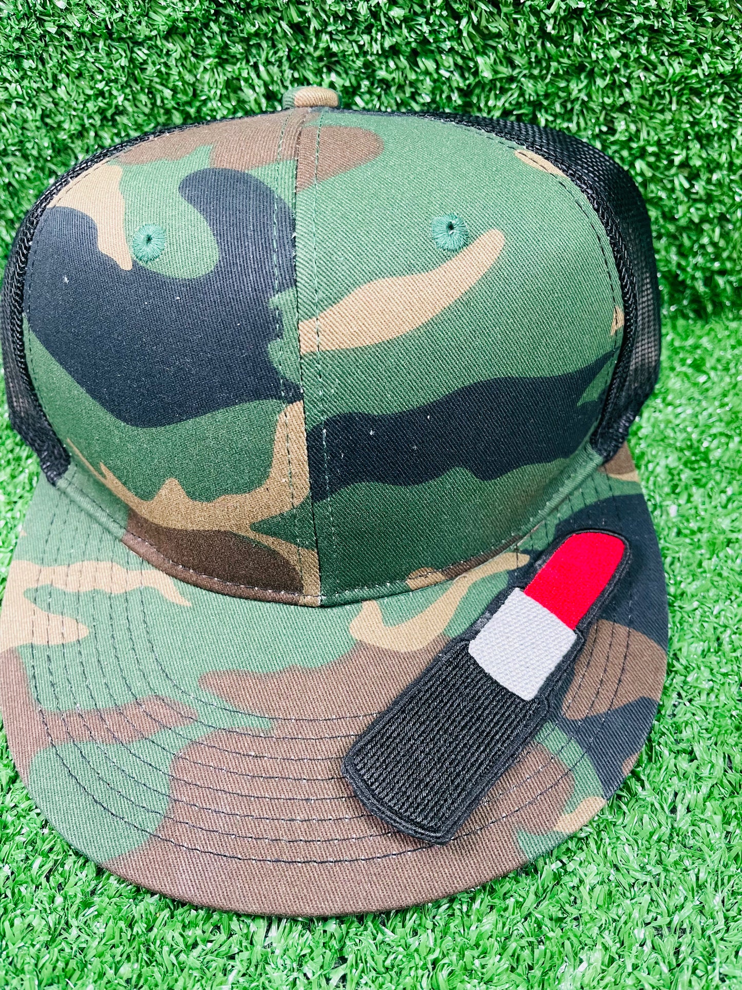 Lipstick Embroidered Iron-on Patch