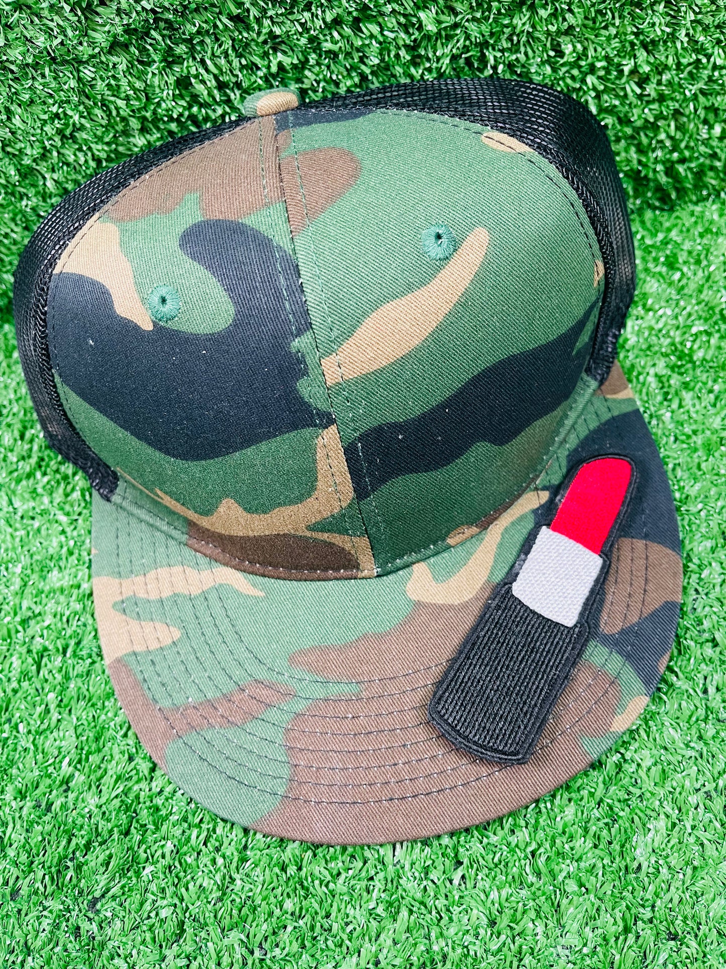 Lipstick Embroidered Iron-on Patch