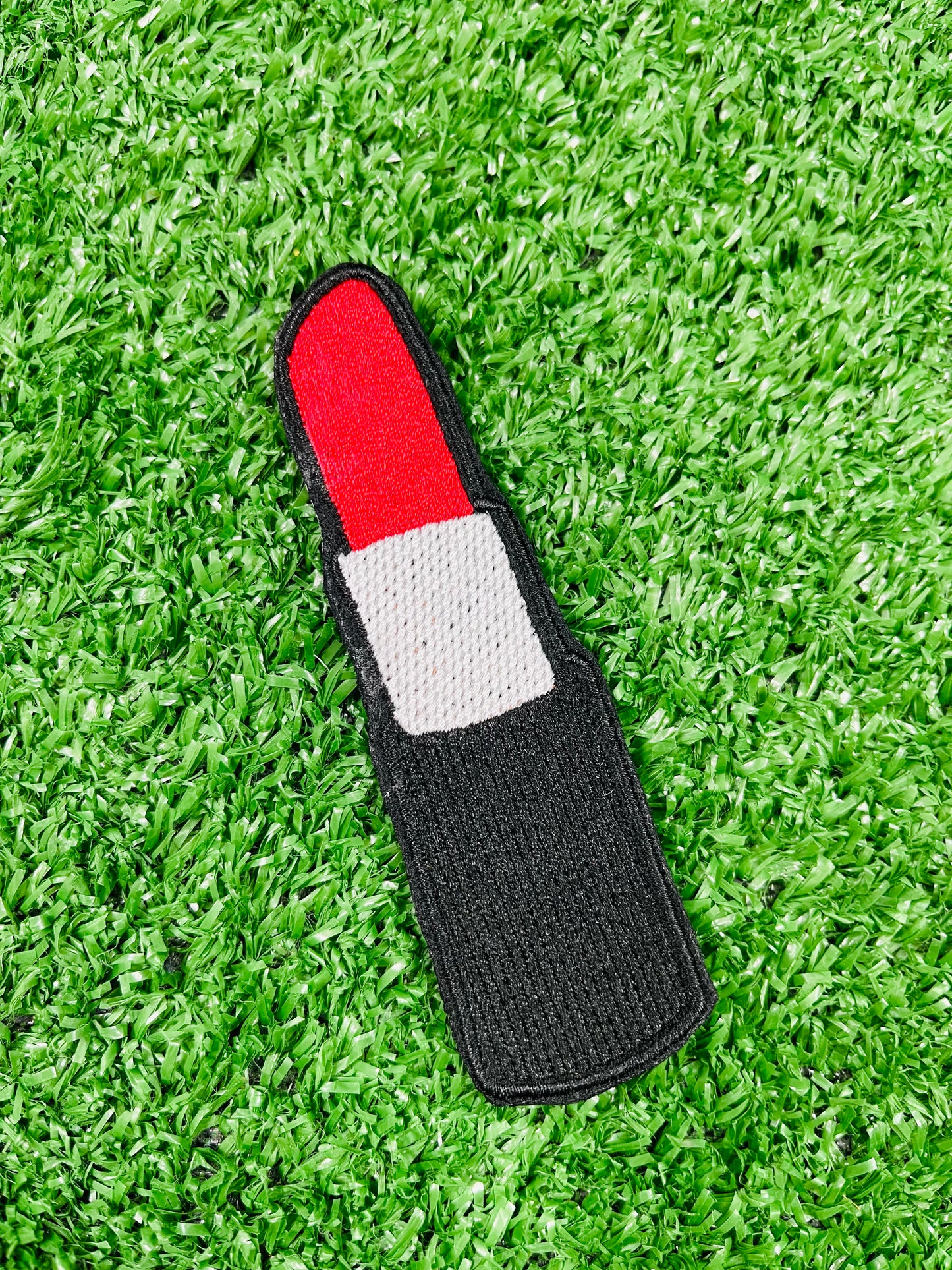 Lipstick Embroidered Iron-on Patch