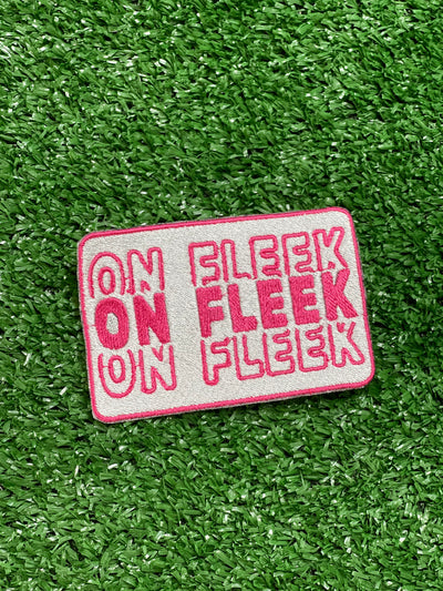 On Fleek Embroidered Iron-on Patch