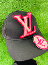 Elegant round applique patch featuring a stylish LV design, perfect for adding a touch of luxury to jackets, bags, hats, and more. Sophisticated patch shaped like the iconic LV letters, ideal for enhancing any garment or accessory with a luxurious, designer flair.