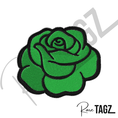 Rose Embroidered Iron-on Patch
