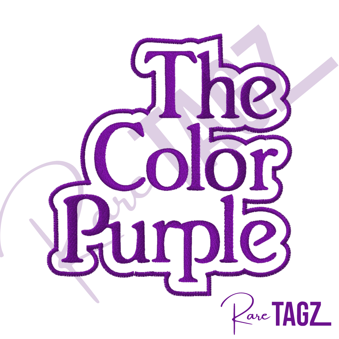 The Color Purple Embroidered Iron-on Patch
