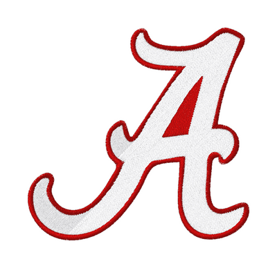 Alabama A iron on patch.