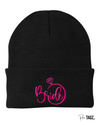 Bride Embroidery Knit Beanie