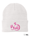 Bride Embroidery Knit Beanie