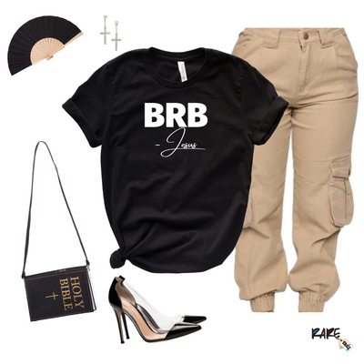 "BRB. - Jesus" Tee