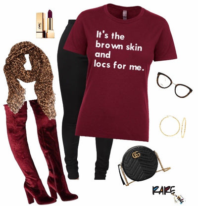 "It's the brown skin and locs for me." Tee