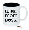 "Wife. Mom. Boss." Coffee Mug